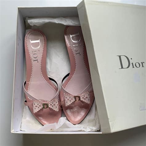 dior women shoes pink|pink Dior kitten heels.